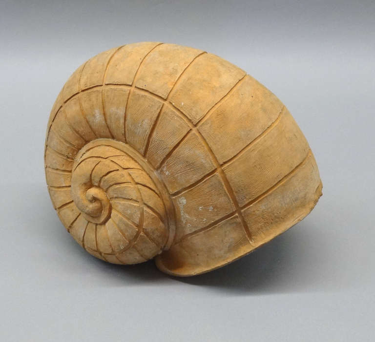 French Terracotta Snail Garden Ornaments For Sale