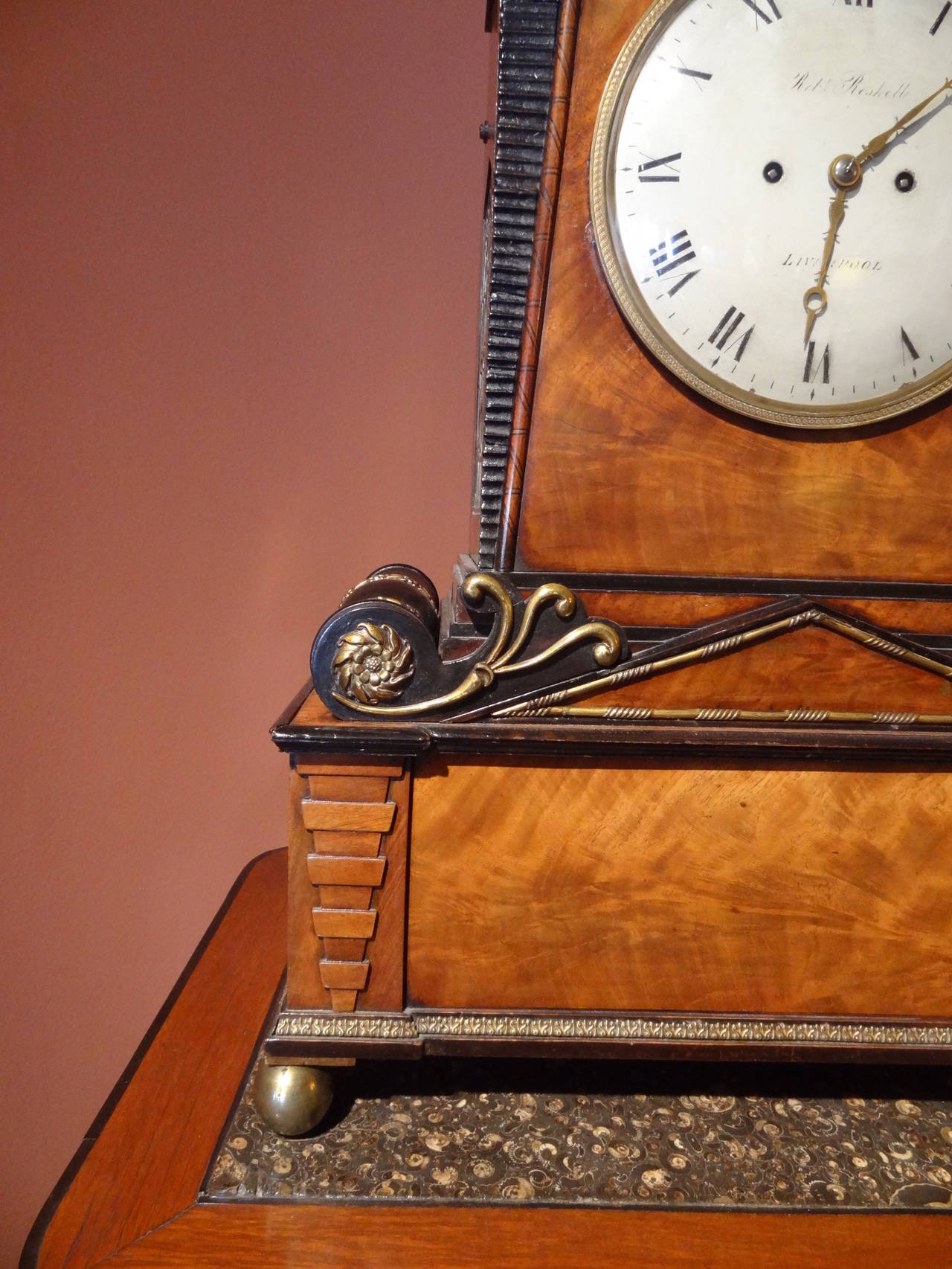 Regency Period Musical Clock Attributed to Bullock For Sale 3