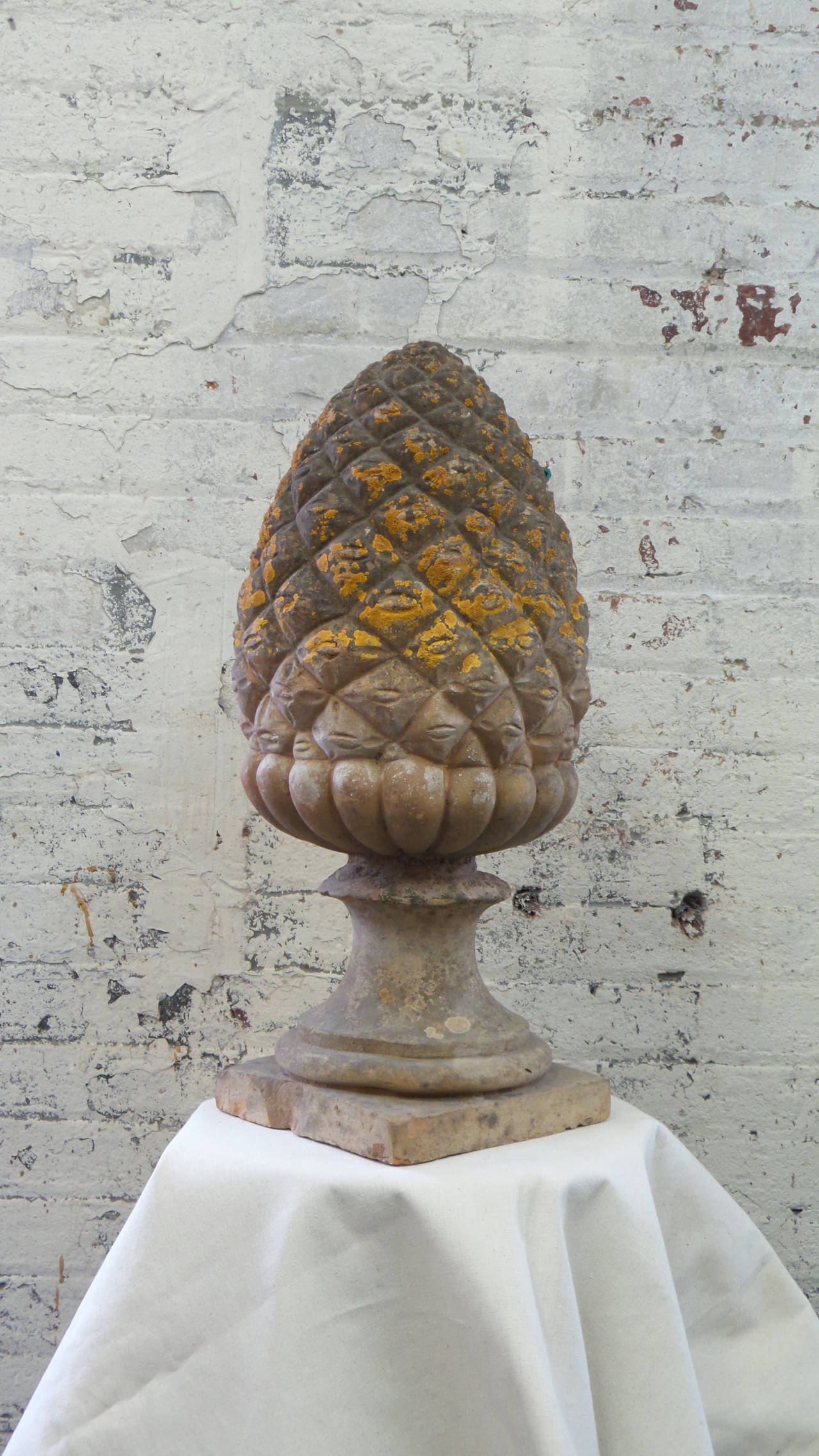 Terracotta Pine Cone Finial For Sale at 1stDibs pine cone finials
