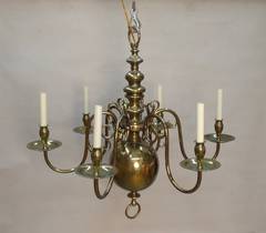 Dutch Style Brass Chandelier