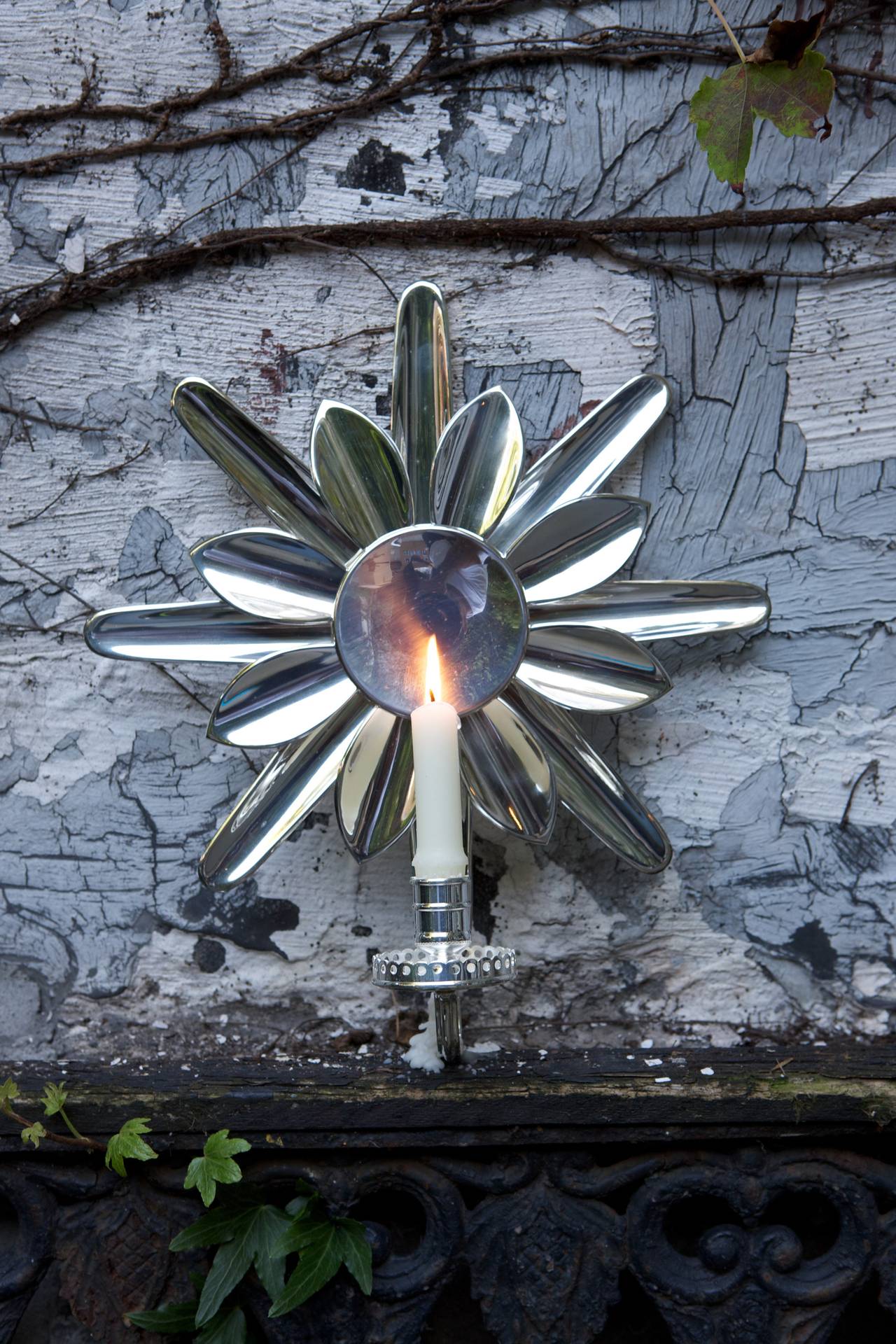 Contemporary Sunburst Wall Sconce For Sale