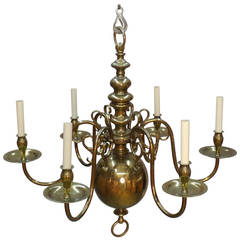 Dutch Style Brass Chandelier