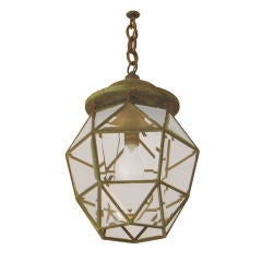 An Exceptional Secessionist Lantern after Adlof Loos
