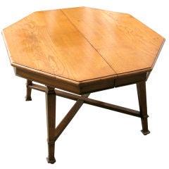 Antique Octagonal Arts 
Crafts Center Table