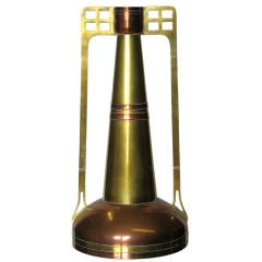 Copper and Brass Secessionist Vase