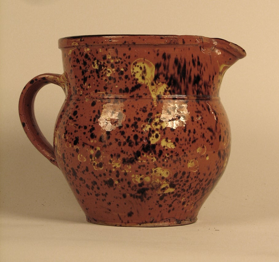 19th Century Beautifully Glazed Large Provincial French Pitcher For Sale