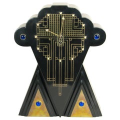 Unusual Art Deco Mantle Clock 3