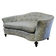 A Small Victorian Style Camel Back Sofa