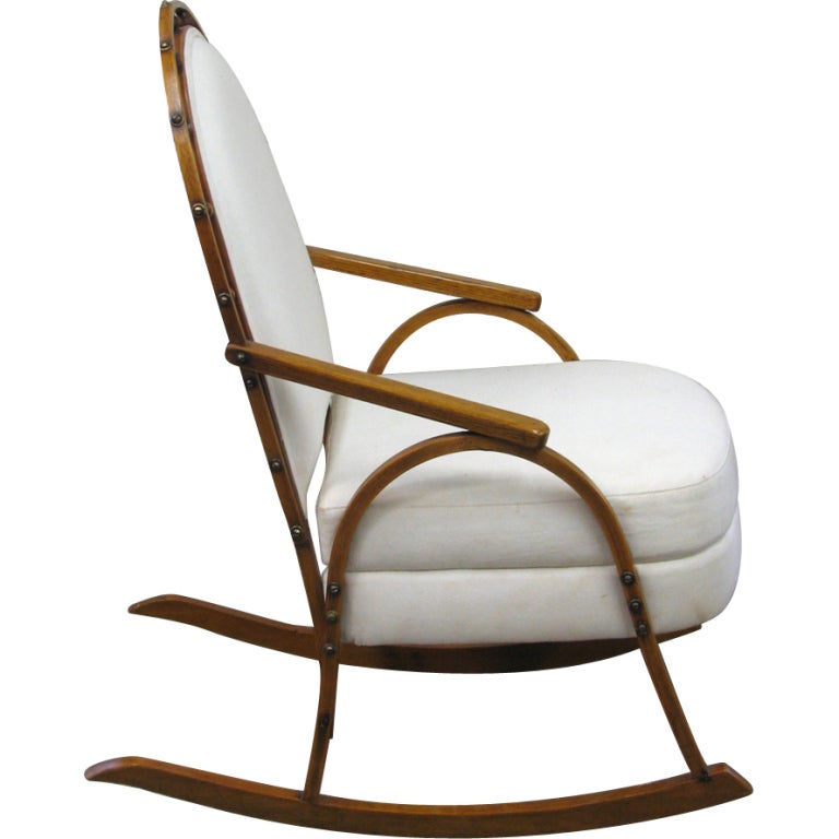 A Vintage SnowShoe Rocking Chair at 1stDibs