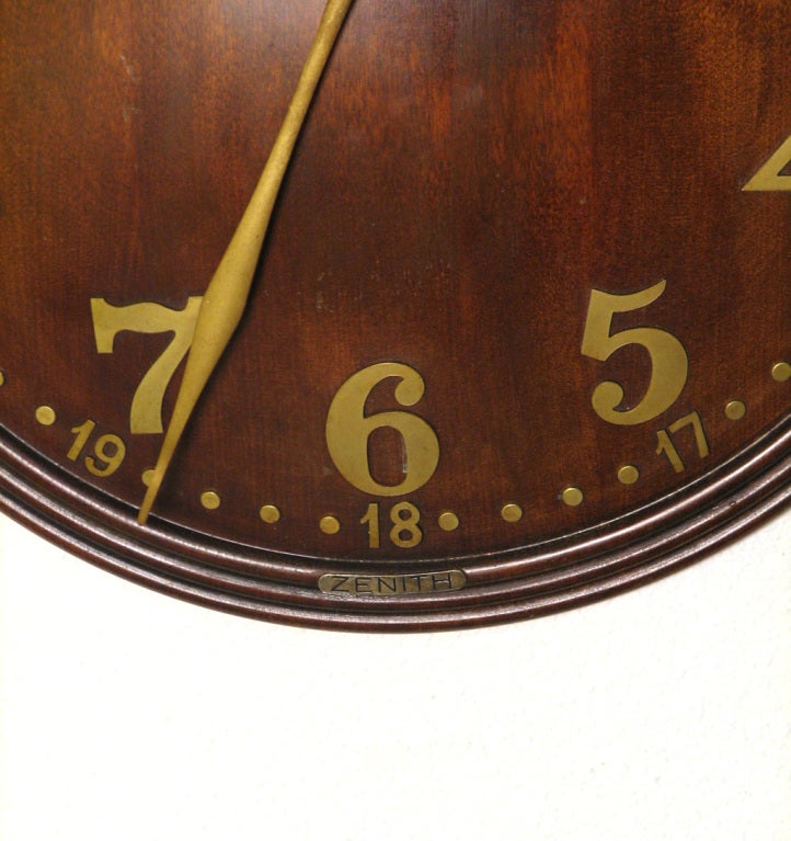 Mid-20th Century Convex Wall Clock