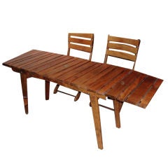 French Indoor/Outdoor Table & 6 chairs
