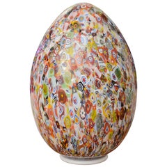 Murano Glass Egg Shaped Table Lamp