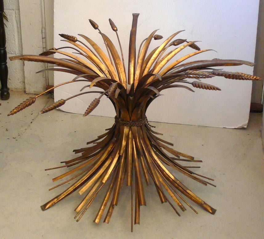 20th Century Wheat Straw Occasional Table