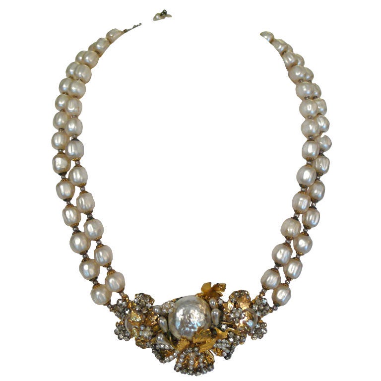 Miriam Haskell  Necklace and Earrings