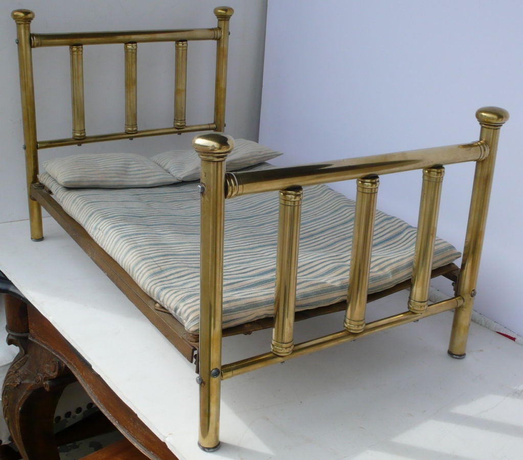 brass doll bed