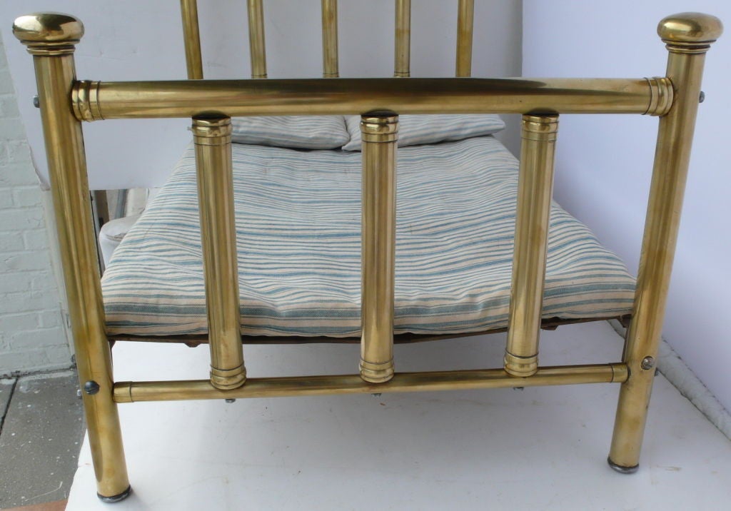 20th Century Brass Doll's Bed