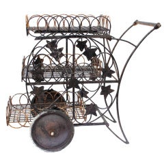 Antique Wonderful Iron Garden Trolley