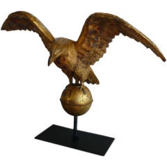 Antique Gilded Eagle Weathervane