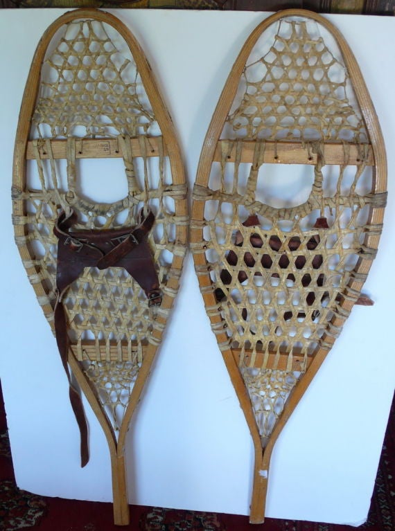 Mid-20th Century Canadian Snow Shoes