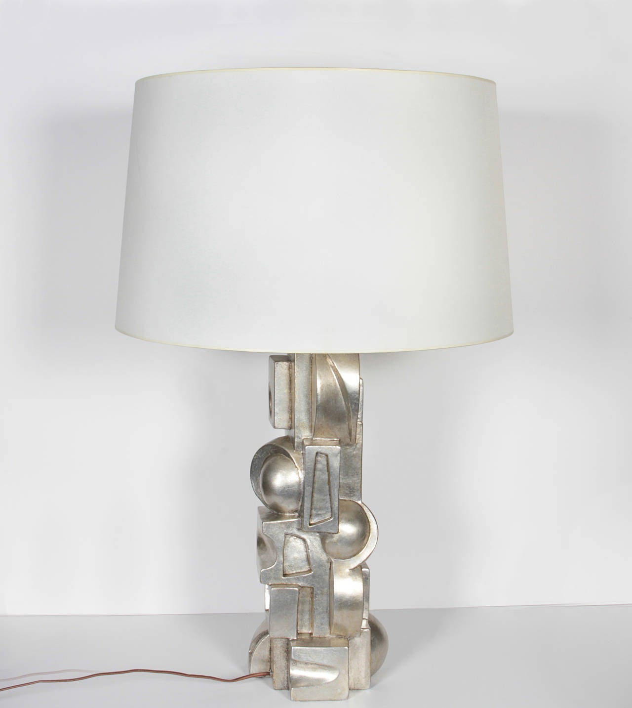 Machine Age Gilt Lamps In Excellent Condition For Sale In New York, NY