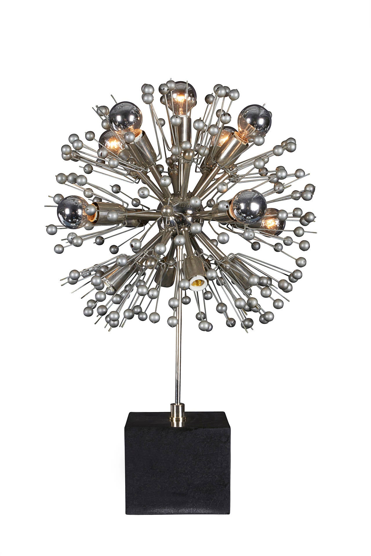 Brushed Sputnik Table Lamp For Sale
