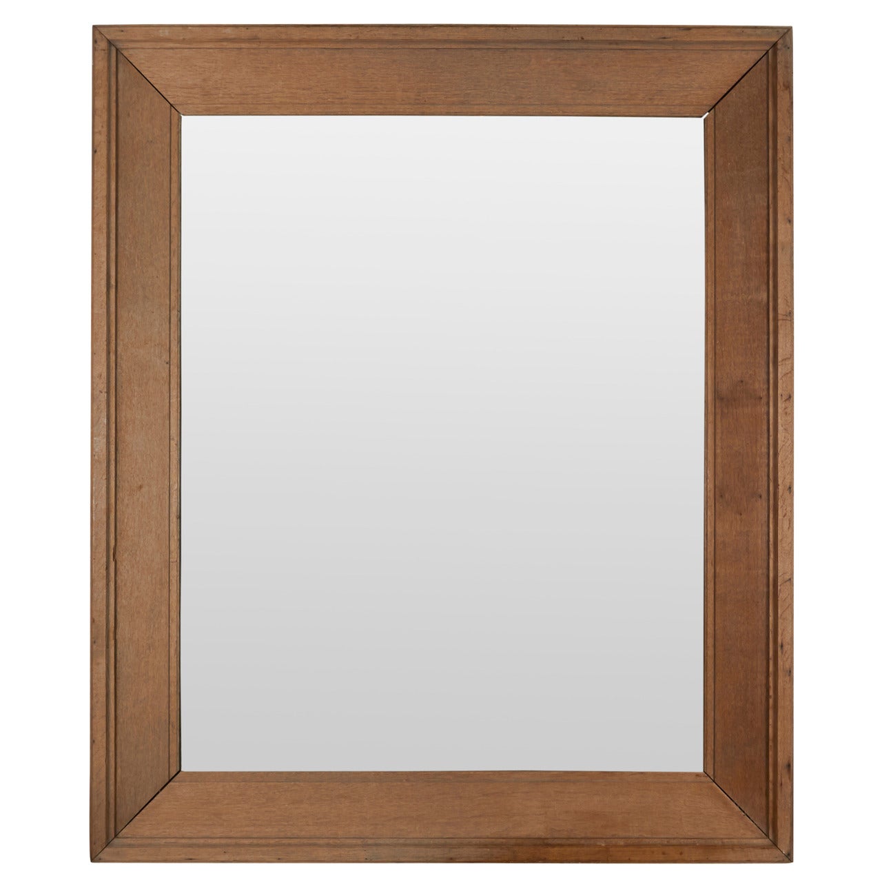 XX Large Oak mirror with Antique Glass For Sale