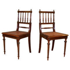 Pair of French 1900
s Louis XVI Style Sidechairs