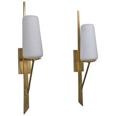 Pair of Elegant Italian Sconces by Stilnovo