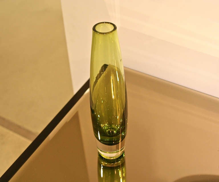Small Tear Drop Shaped Vase In Excellent Condition In Buchanan, NY