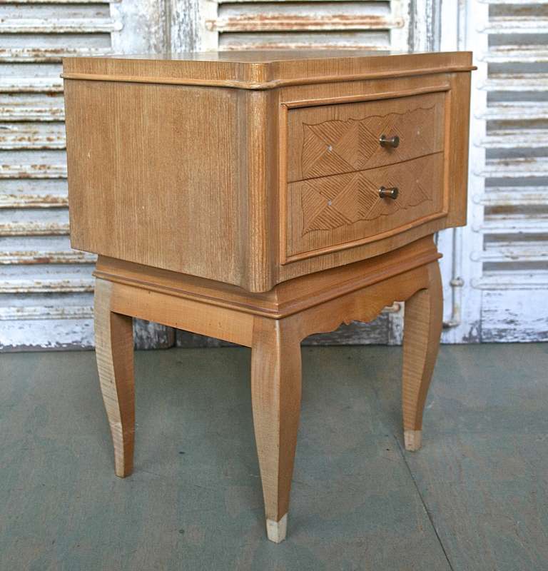 Pair of French 1940s Night Tables For Sale at 1stdibs