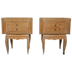 Pair of French 1940s Night Tables