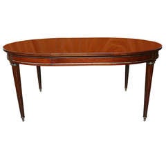 French 1940s Mahogany Dining Table