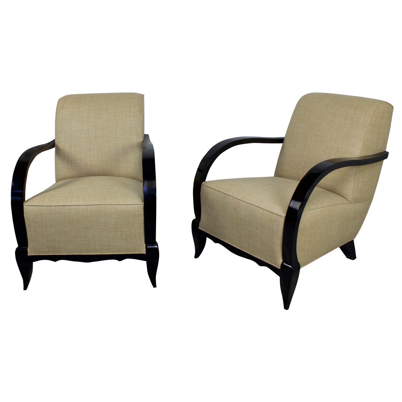 Pair of French Armchairs, 1940s