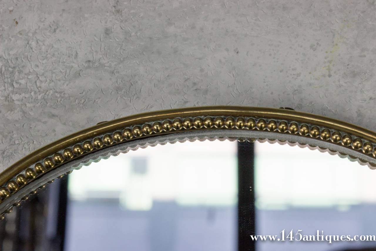Mid-Century Italian Shield Form Mirror In Excellent Condition In Buchanan, NY