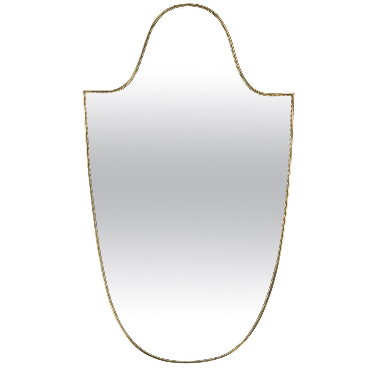 Mid-Century Italian Shield Form Mirror