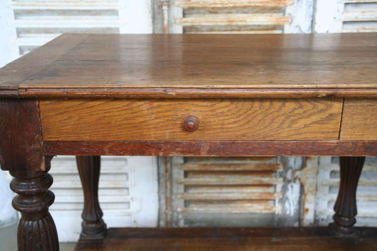 Large French 19th Draper's Table In Good Condition In Buchanan, NY