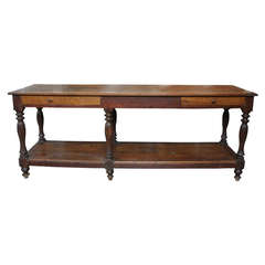 Large French 19th Draper's Table