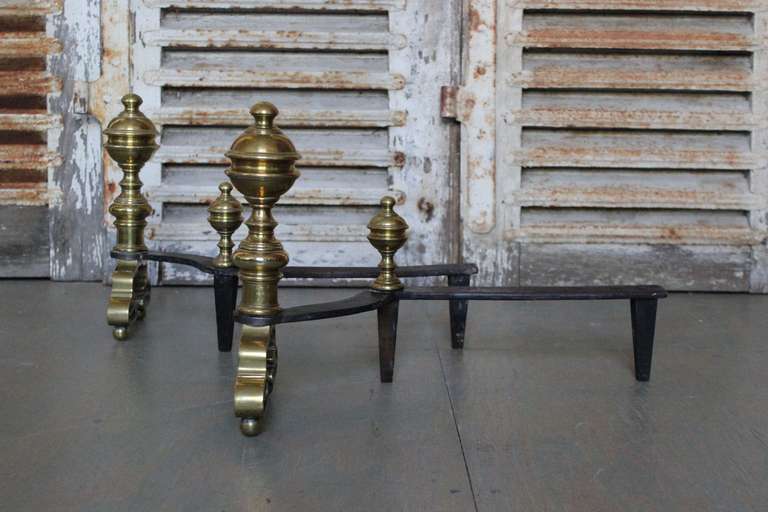 Pair of French Bronze Fireplace Andirons 3