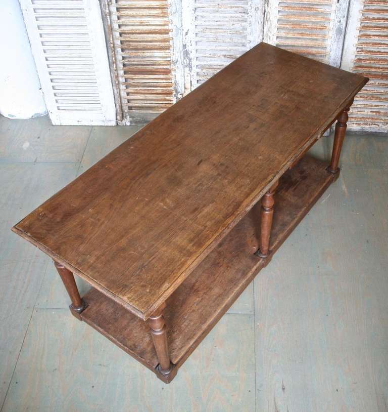 French Draper's Table with Single Drawer 2