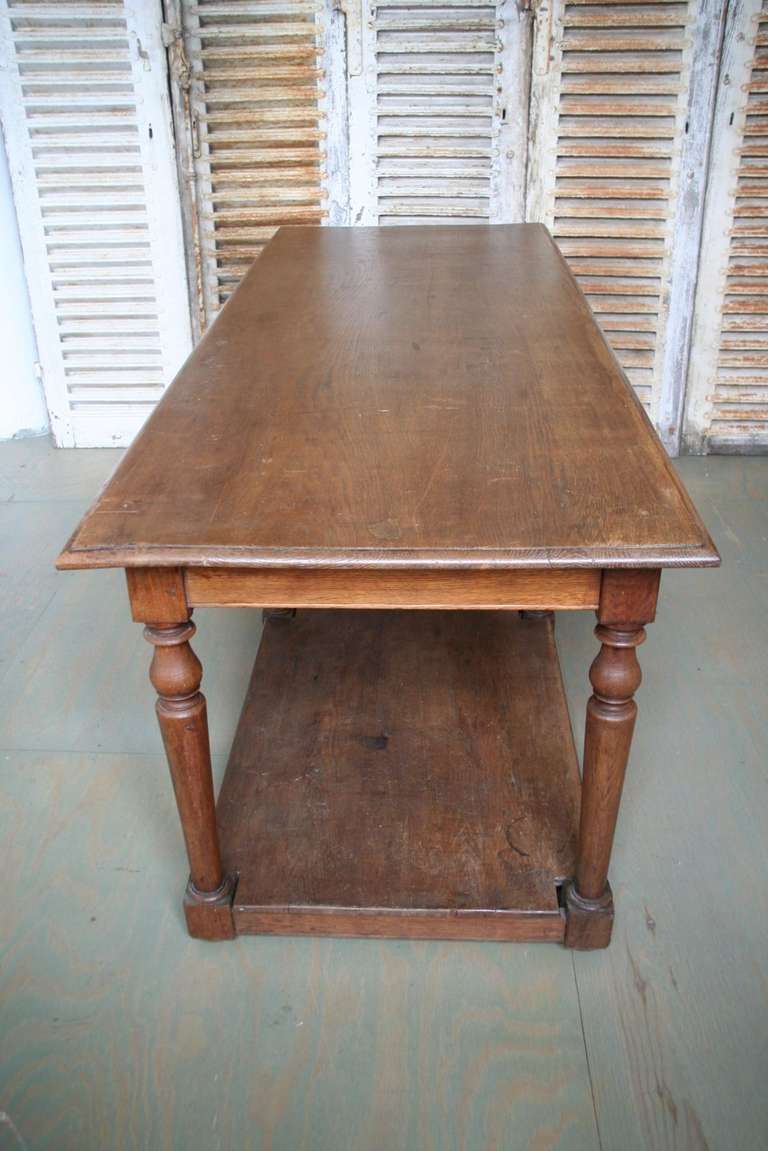 French Draper's Table with Single Drawer 4