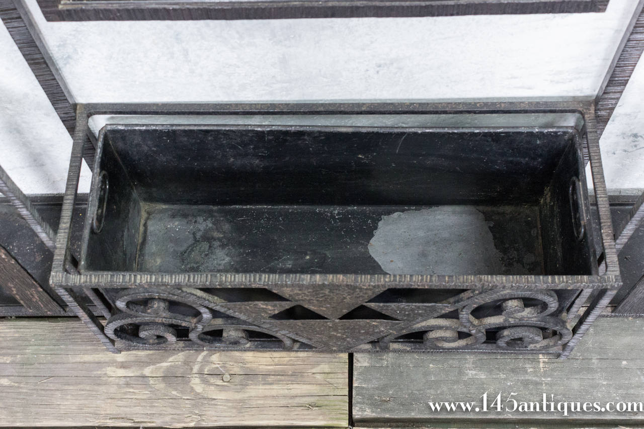 French Art Deco Wrought Iron Coat Rack at 1stDibs