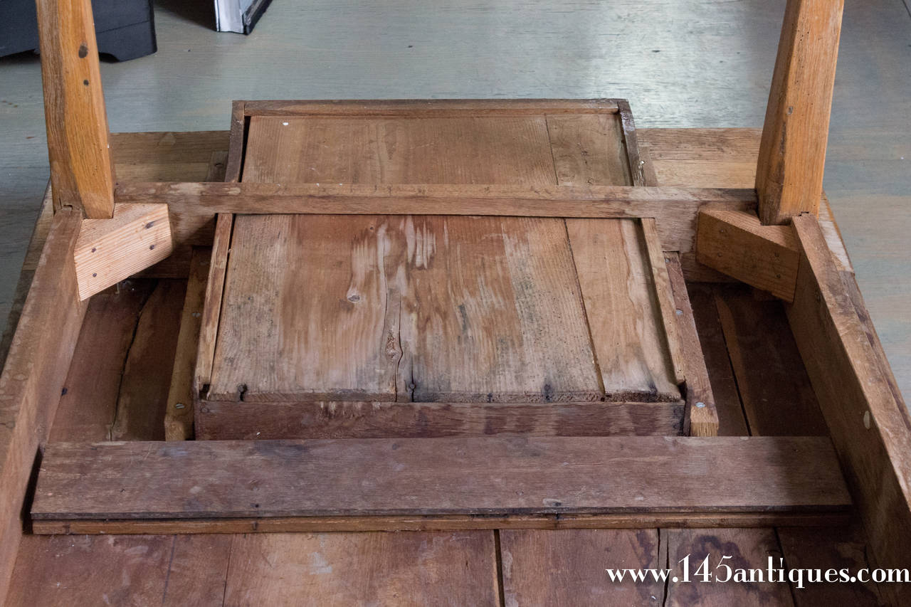 Large French Oak Farm Table In Good Condition In Buchanan, NY