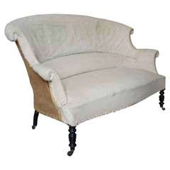 Französisches Napoleon-III-Sofa mit gerollter Rückenlehne
