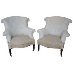Pair of French 19th Century Napoleon III Armchairs  SN1213-05