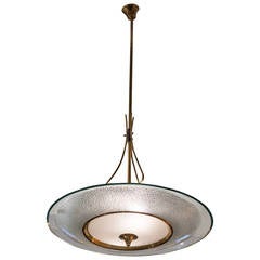 Amazing Mid-Century Modern Light Fixture in the Style of Fontana Arte