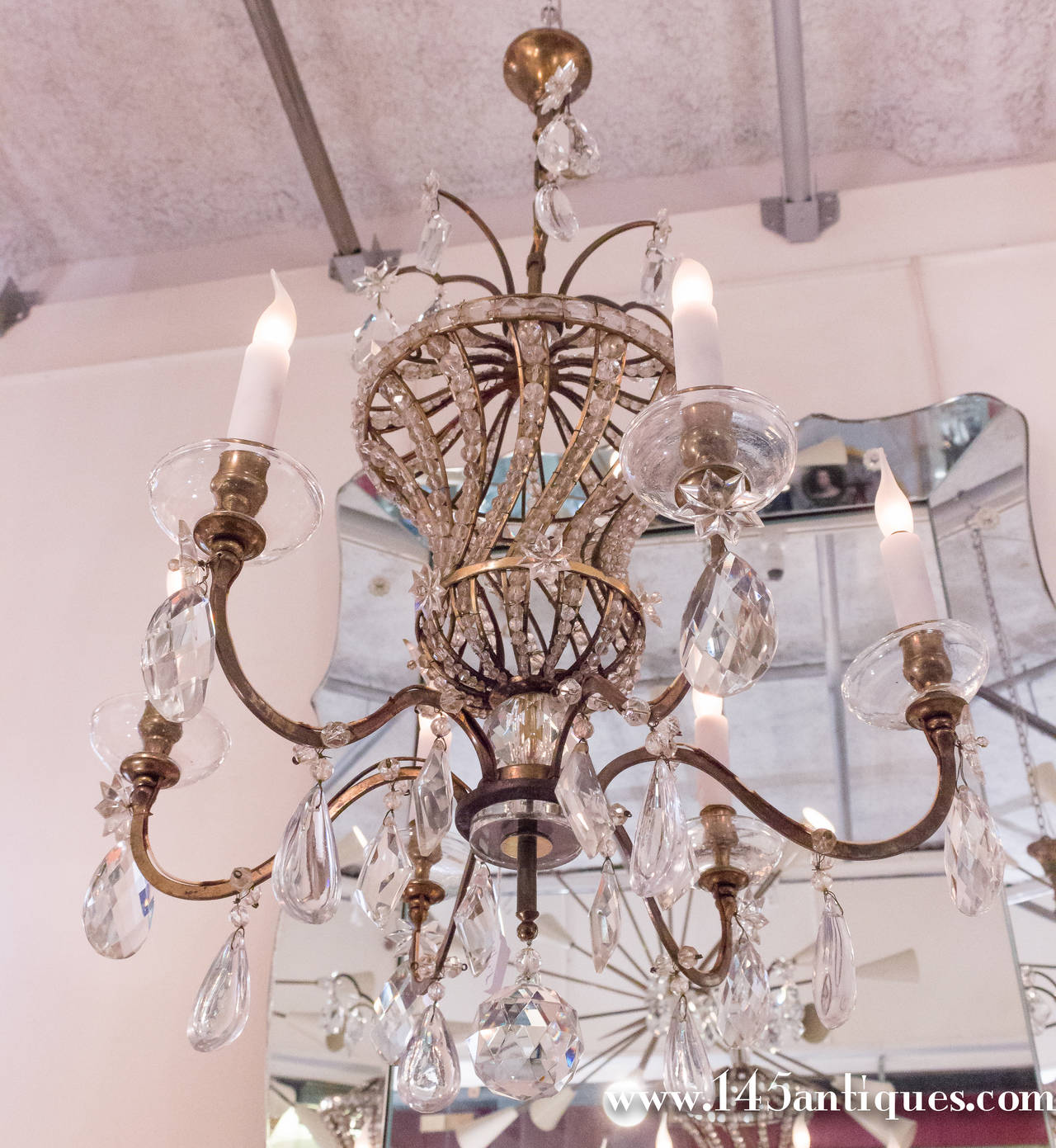 Elegant Crystal Chandelier by Bagues 3