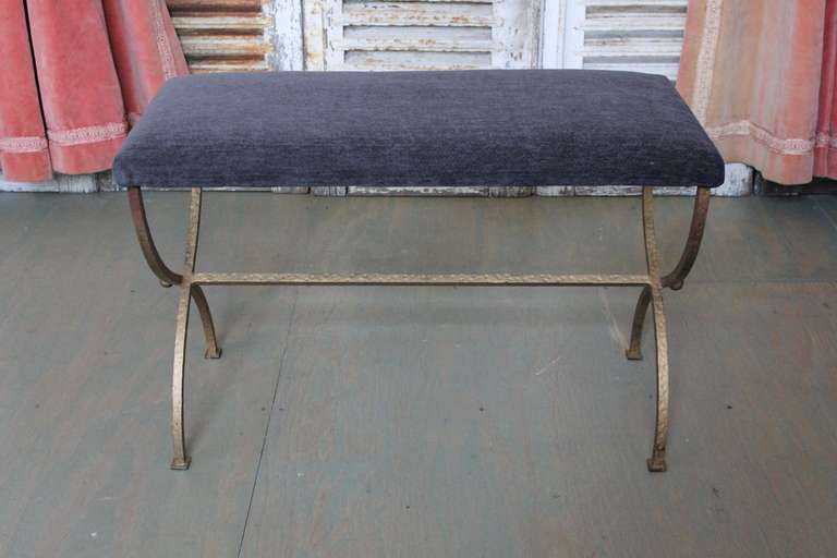Spanish Gilt Metal Bench