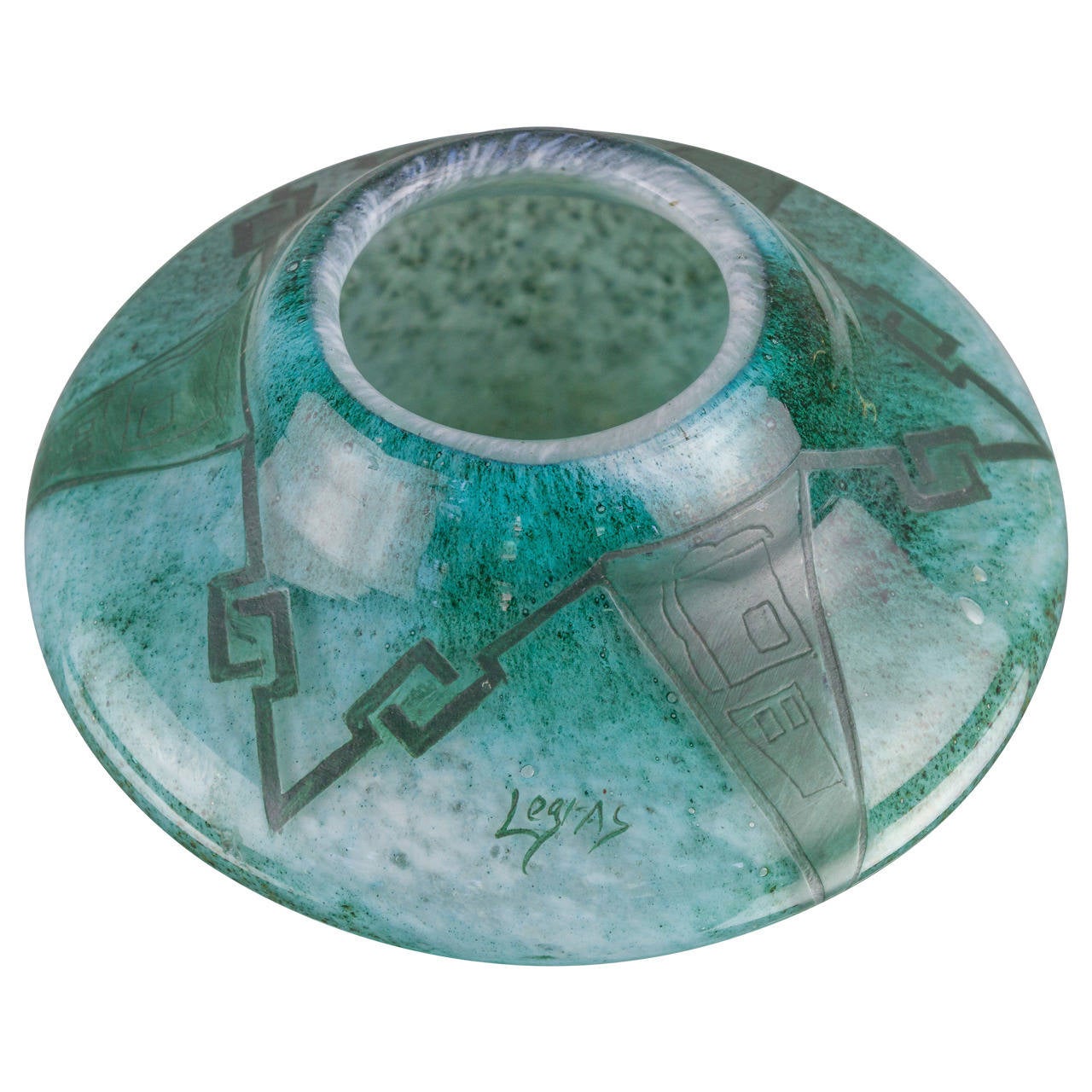French Art Deco Art Glass, Signed Legras at 1stdibs