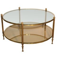 Stunning Bronze Round Coffee Table