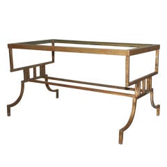 French 1940s Gilt Iron Coffee Table Base 9